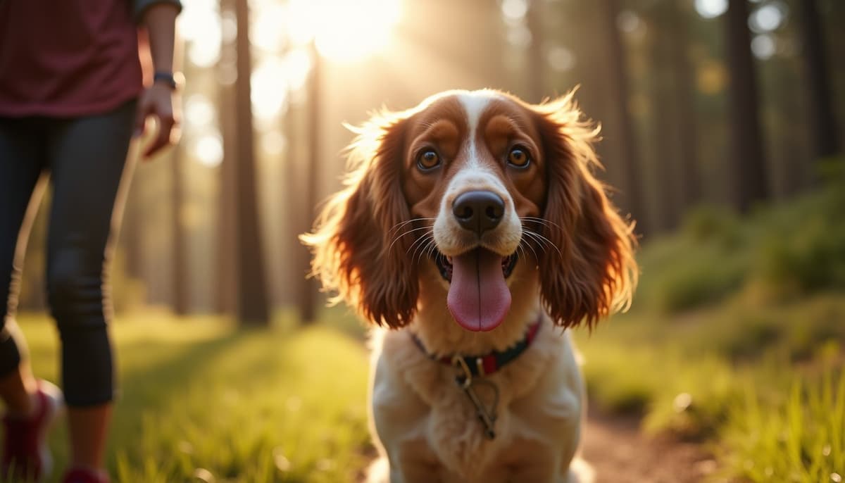 A dog on a walk — Dog ACL Surgery Cost in Huntington Beach, CA