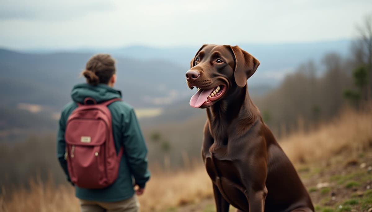 A dog on a walk — Dog ACL Surgery Cost in Knoxville, TN