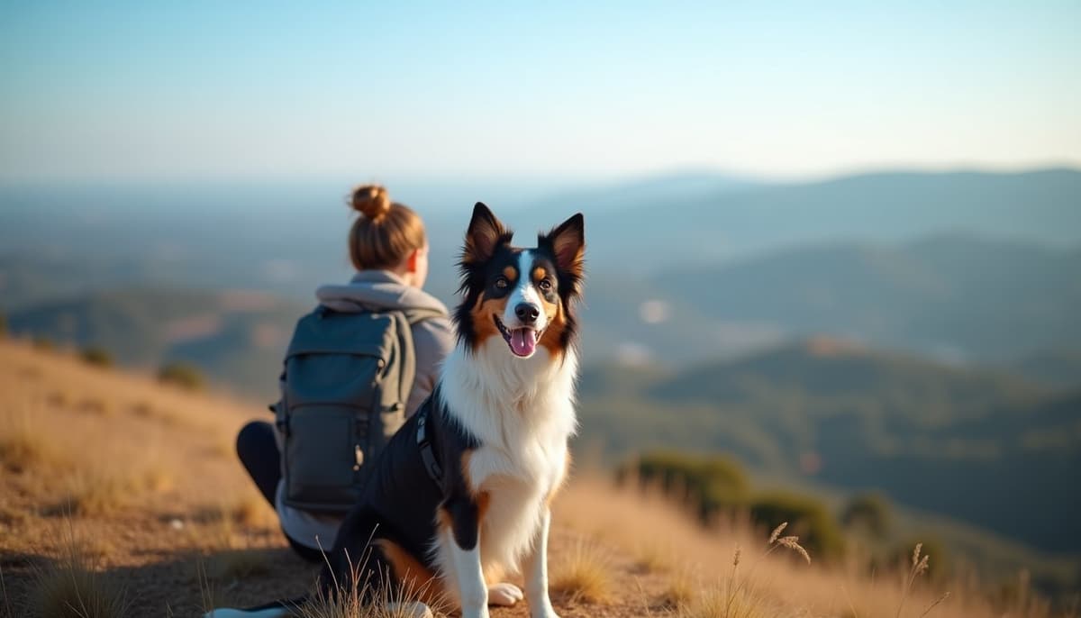 A dog on a walk — How Much Does Dog ACL Surgery Cost in Lansing, MI