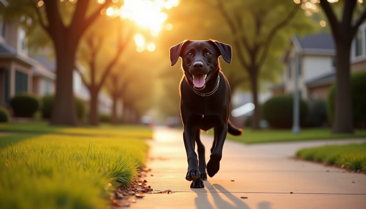 A dog on a walk — Dog ACL Surgery Cost in Little Rock, AR