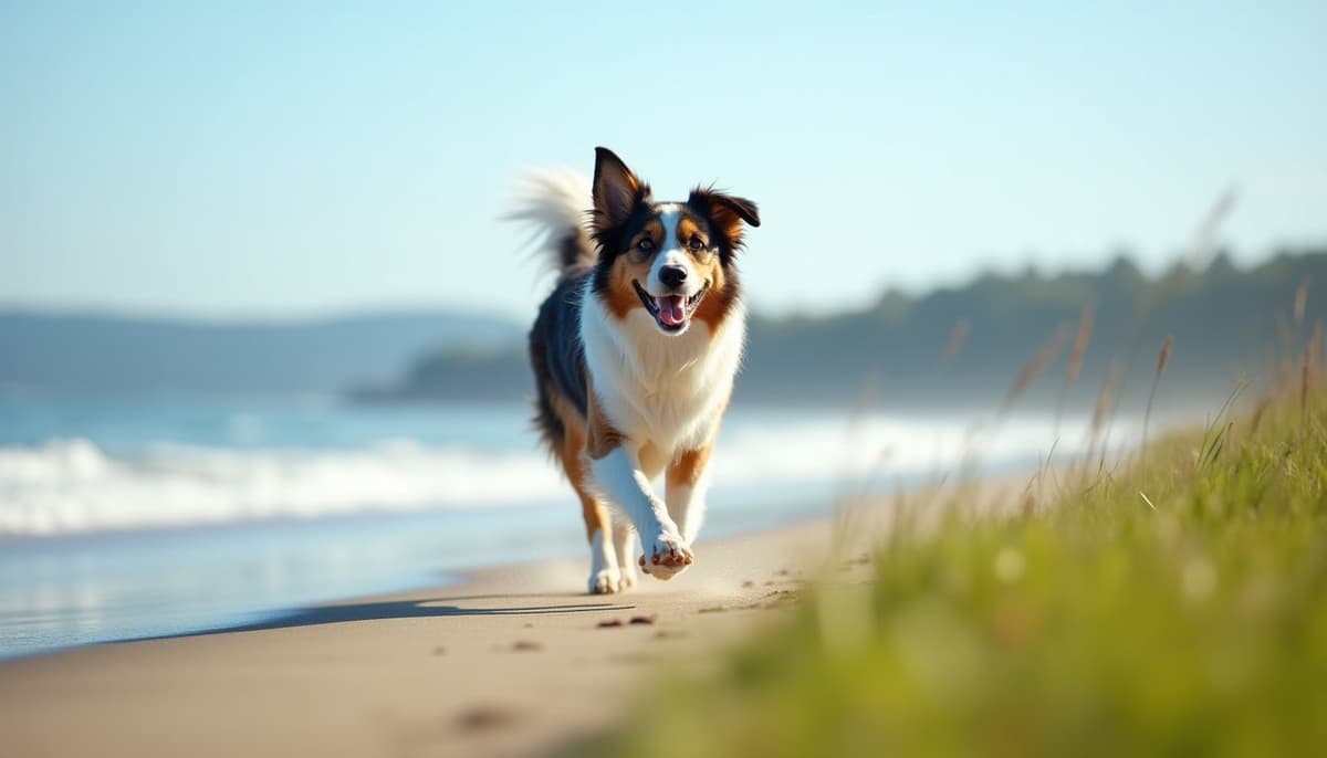A dog on a walk — Dog ACL Surgery Cost in Madison, WI
