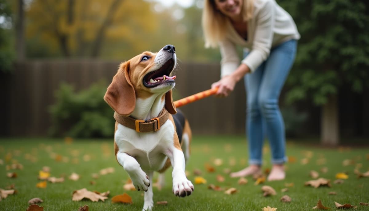A dog on a walk — Dog ACL Surgery Cost in Newark, NJ