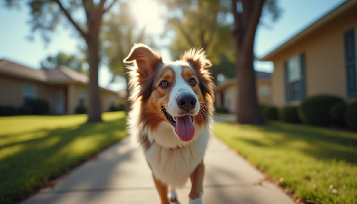 A dog on a walk — Dog ACL Surgery Cost in Orlando, FL