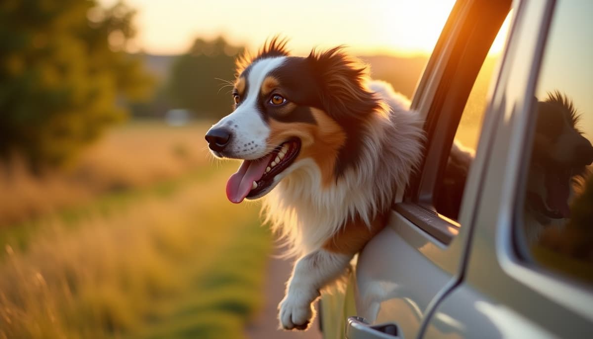 A dog on a walk — Dog ACL Surgery Cost in Overland Park, KS