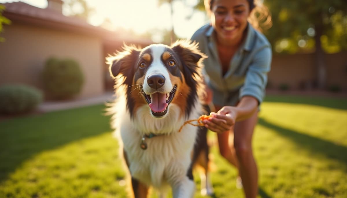 A dog on a walk — Dog ACL Surgery Cost in Phoenix AZ