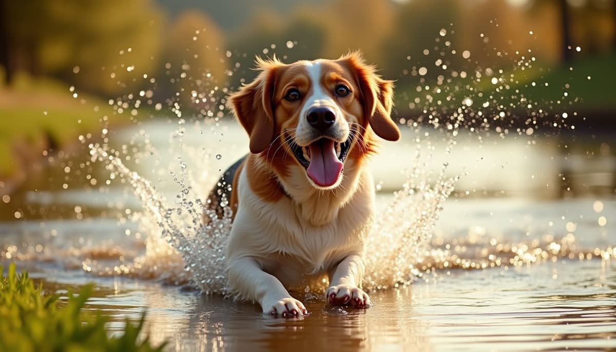 A dog on a walk — Dog ACL Surgery Cost in Saint Petersburg, FL
