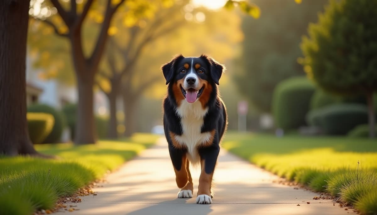 A dog on a walk — Dog ACL Surgery Cost in Thousand Oaks, CA
