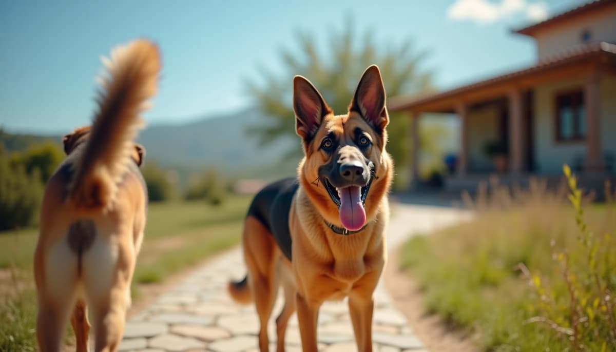 A dog on a walk — How Much Does Dog ACL Surgery Cost in Toledo, OH