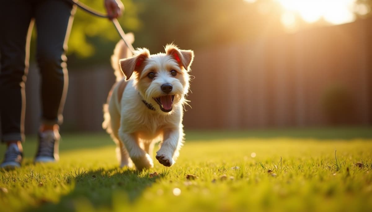 A dog on a walk — Dog ACL Surgery Cost in Wichita Falls, TX