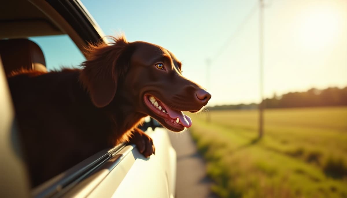 A dog on a walk — Dog ACL Surgery Cost in Winston Salem, NC