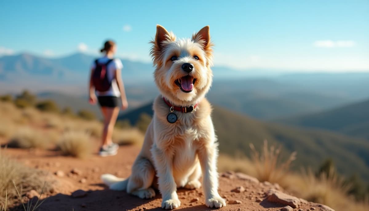 A dog on a walk — Dog Acupuncture in Albuquerque, NM