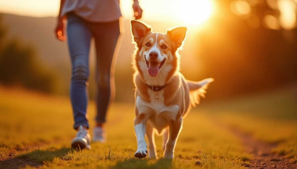 A dog on a walk — Dog Acupuncture in Boston, MA