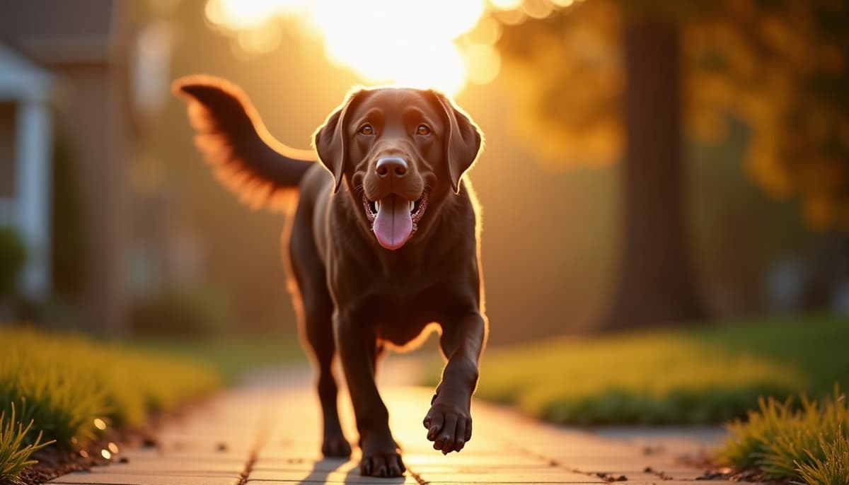 A dog on a walk — Dog Acupuncture in Cincinnati, OH