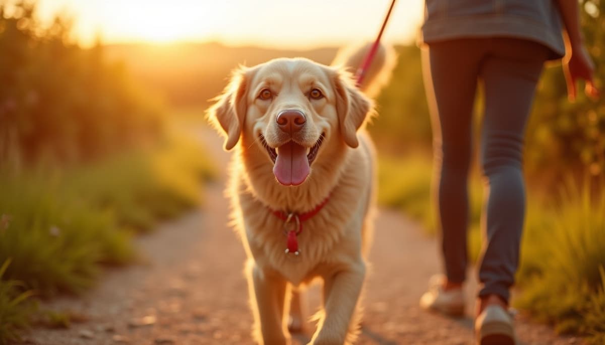 A dog on a walk — Dog Acupuncture in Denver, CO