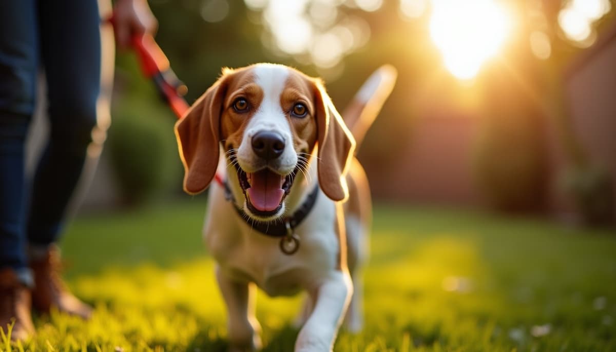 A dog on a walk — Dog Acupuncture in Everett, WA