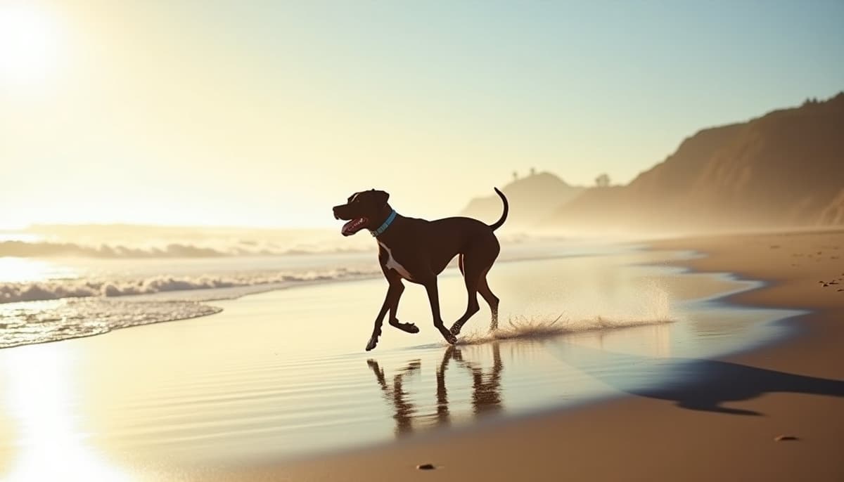 A dog on a walk — Dog Acupuncture in Hayward, CA
