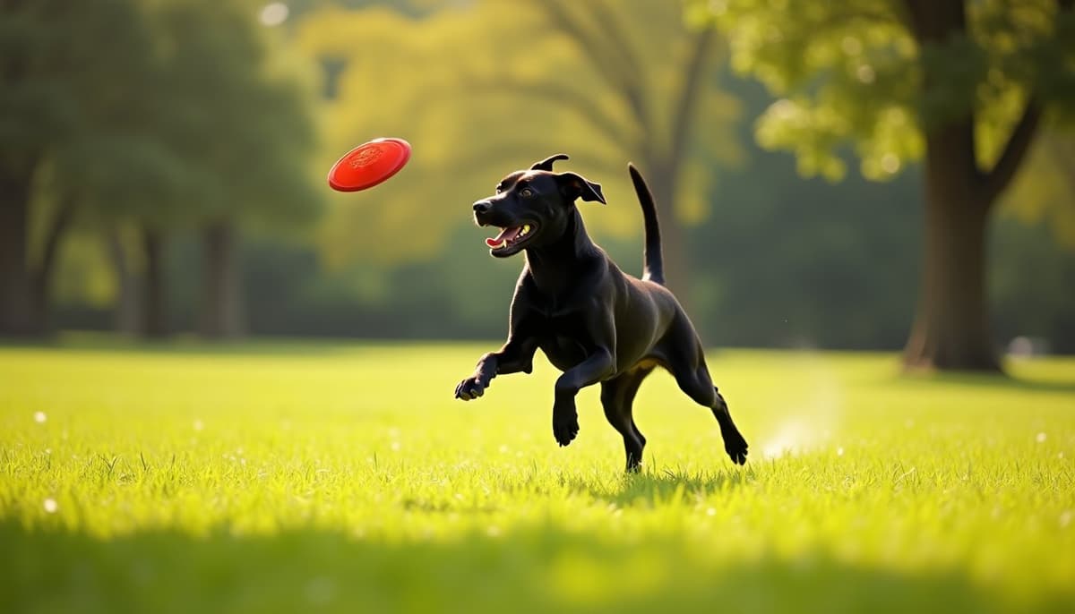 A dog on a walk — Dog Acupuncture in Houston, TX