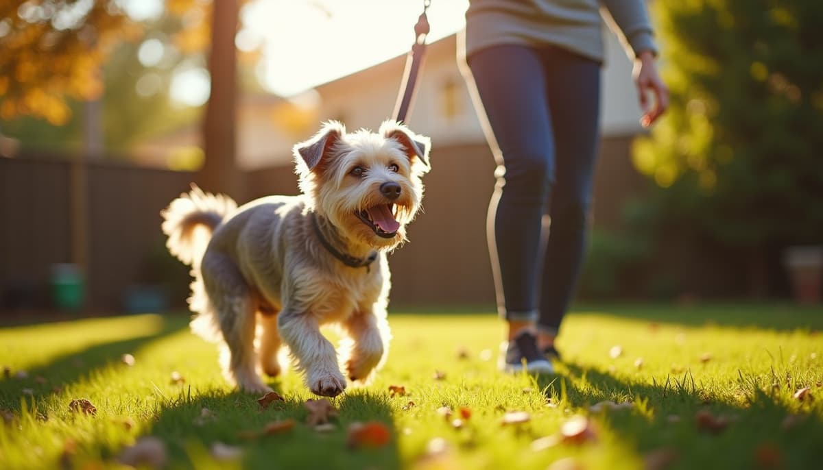 A dog on a walk — Dog Acupuncture in Huntsville, AL