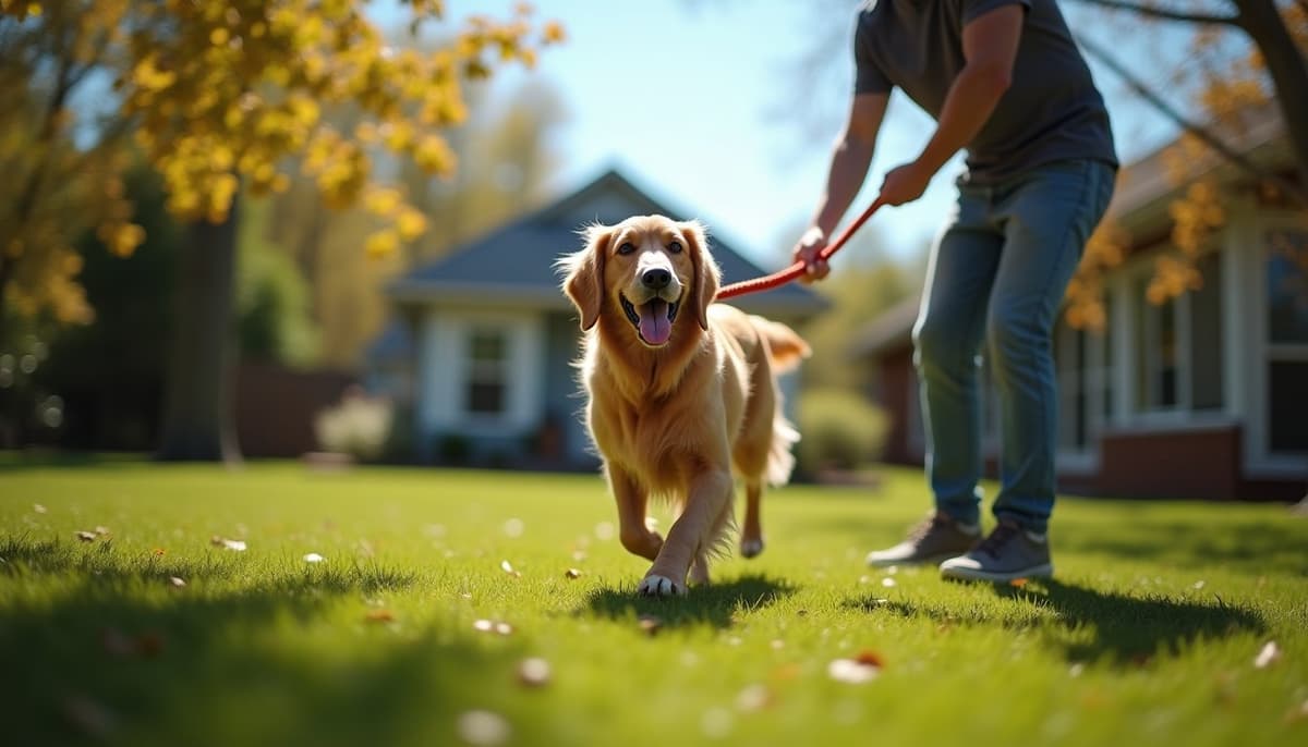 A dog on a walk — Dog Acupuncture in Jackson, MS