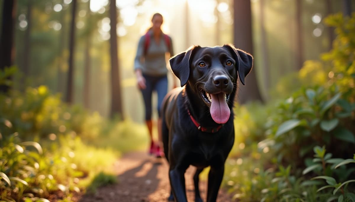 A dog on a walk — Dog Acupuncture in Little Rock, AR