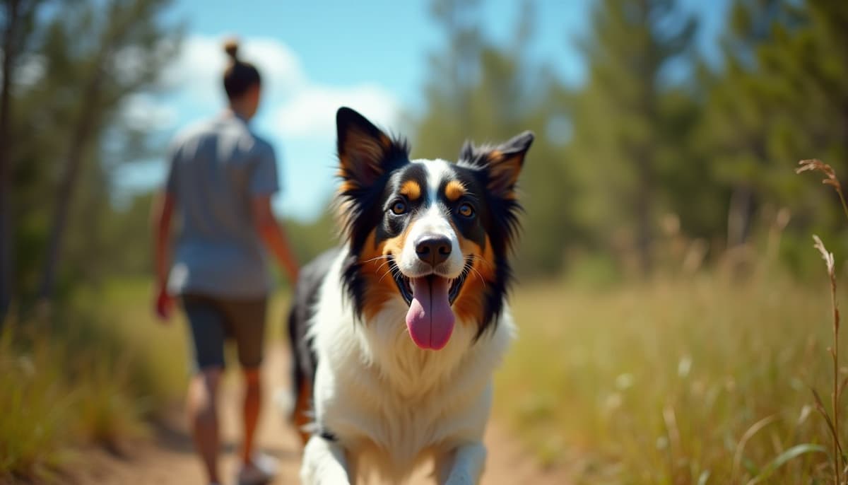 A dog on a walk — Dog Acupuncture in Miami, FL