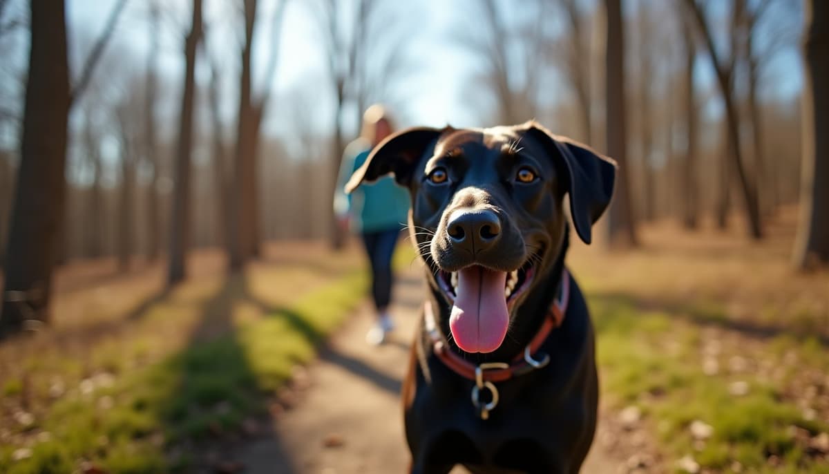 A dog on a walk — Dog Acupuncture in Naperville, IL