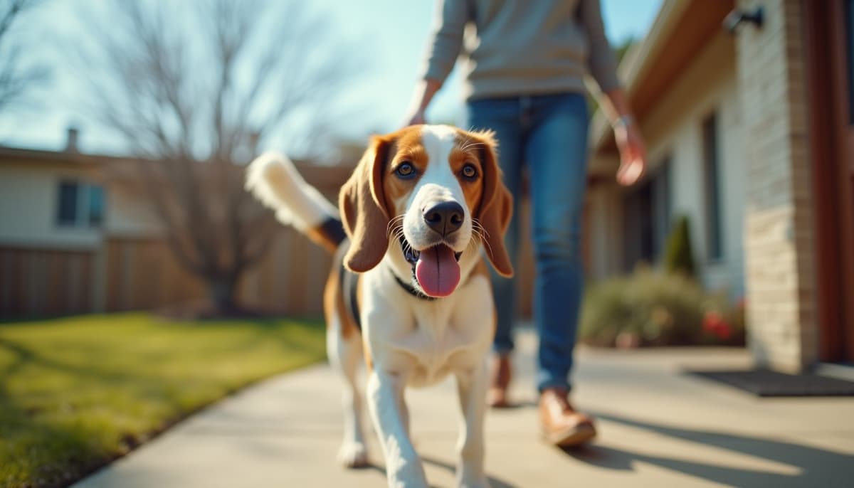 A dog on a walk — Dog Acupuncture in Omaha, NE