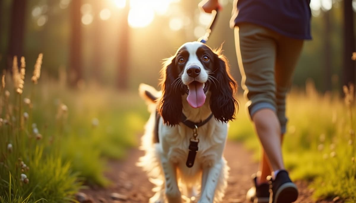 A dog on a walk — Dog Acupuncture in Orlando, FL