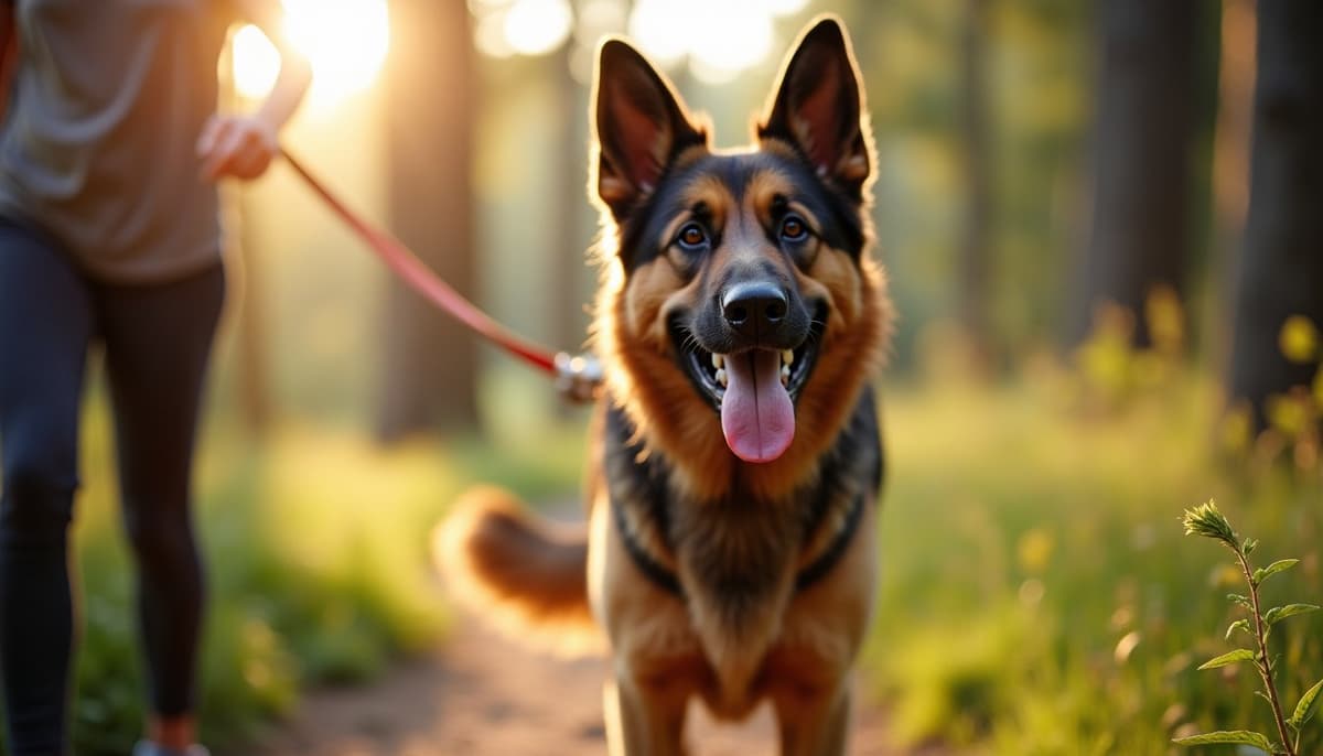 A dog on a walk — Dog Acupuncture in Pasadena, CA