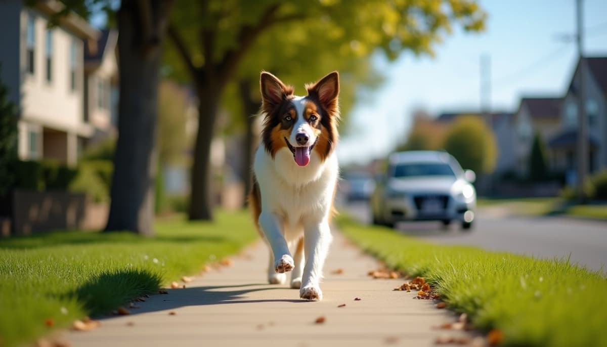 A dog on a walk — Dog Acupuncture Plano TX: Costs & Providers