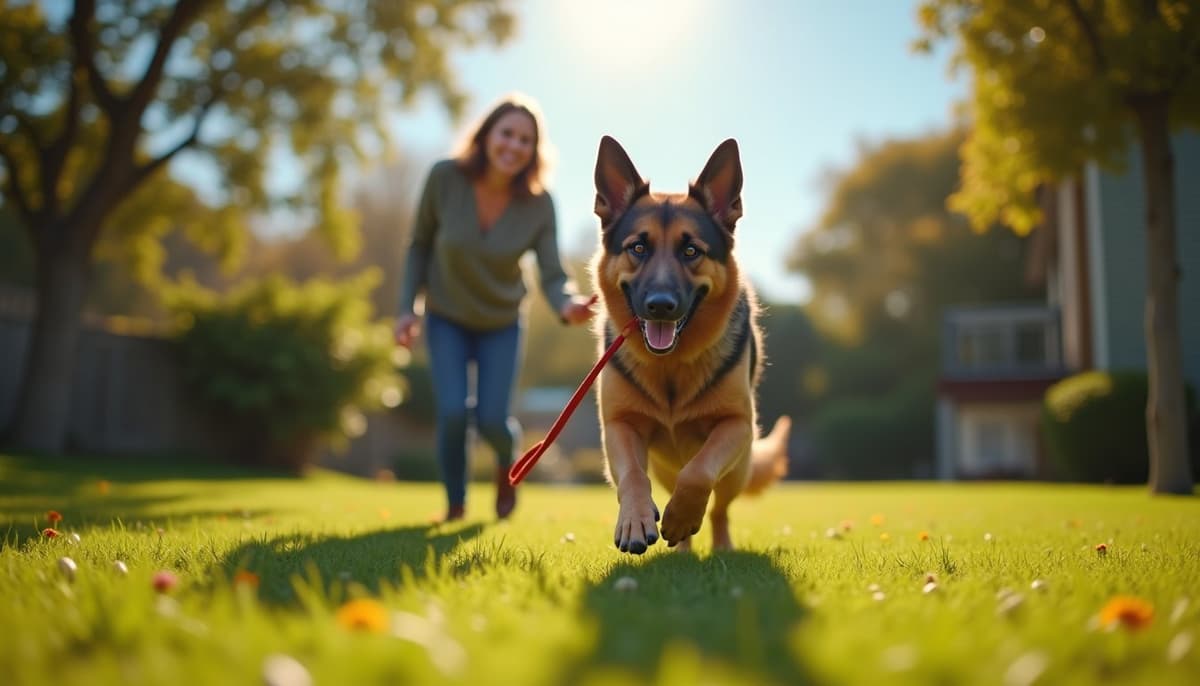 A dog on a walk — Dog Acupuncture in Richardson, TX
