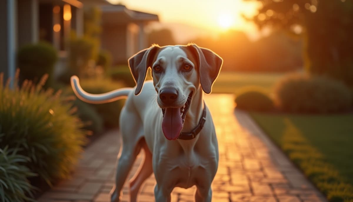 A dog on a walk — Dog Acupuncture in Riverside, CA