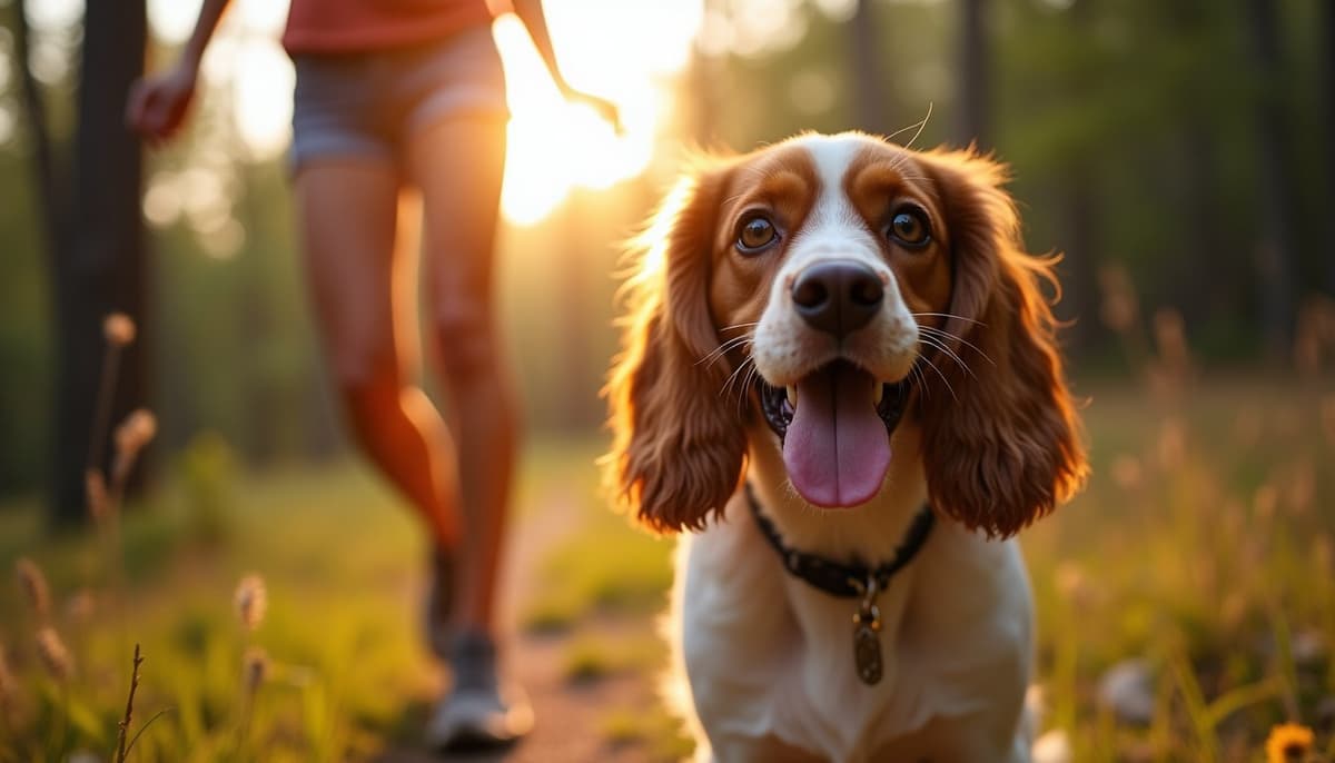 A dog on a walk — Dog Acupuncture in San Antonio, TX