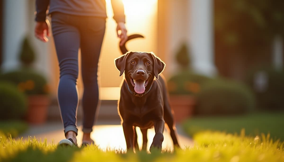 A dog on a walk — Dog Acupuncture in San Francisco, CA
