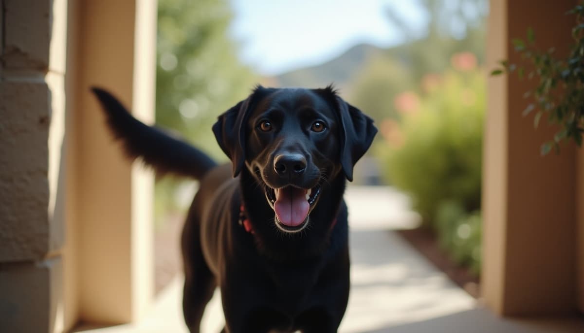 A dog on a walk — Dog Acupuncture in Stockton, CA