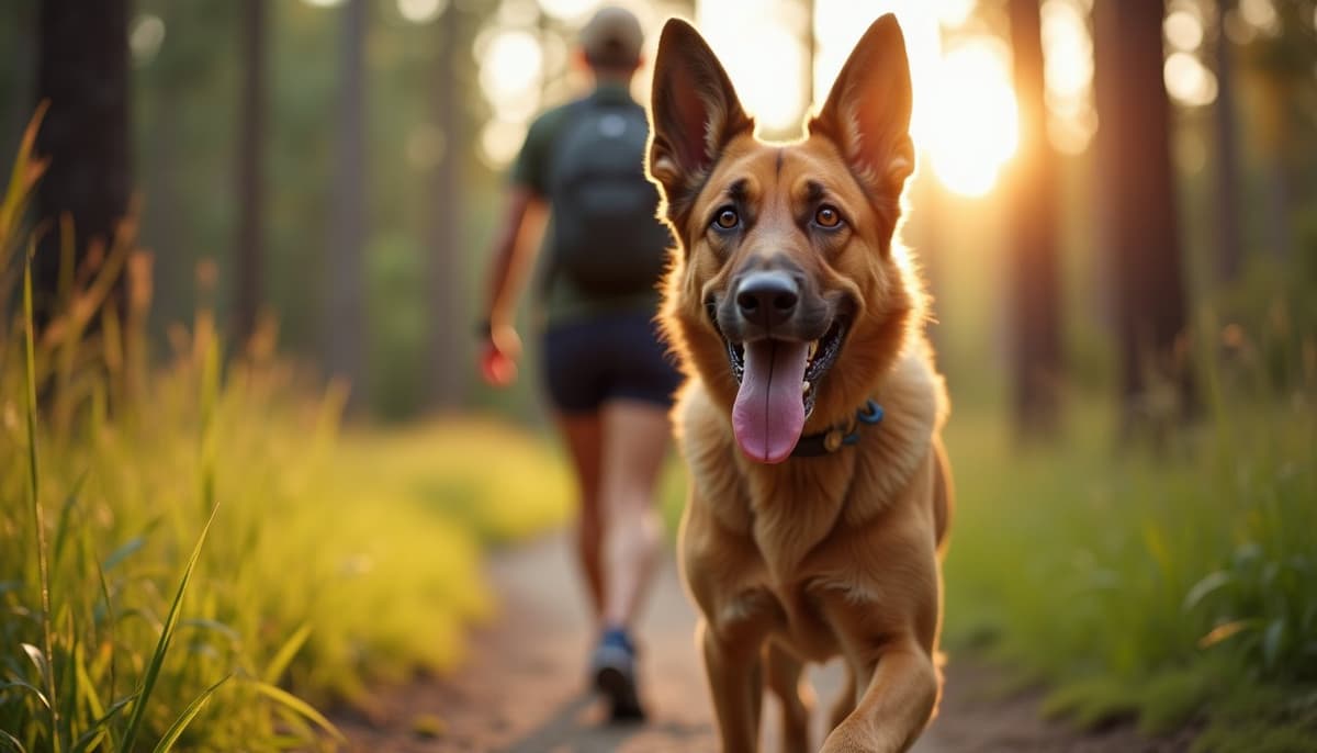 A dog on a walk — Dog Acupuncture in Tampa, FL