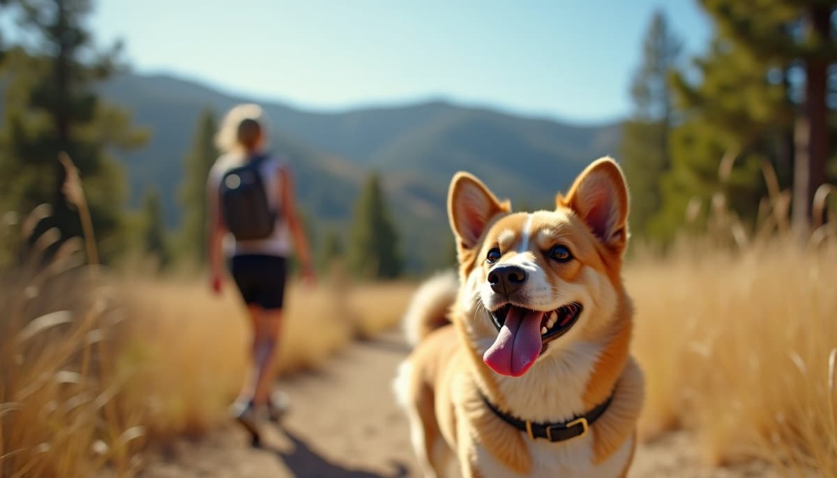 A dog on a walk — Dog Acupuncture in Thousand Oaks, CA