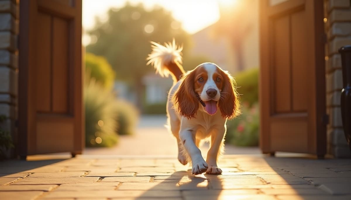 A dog on a walk — Dog Acupuncture in Visalia, CA