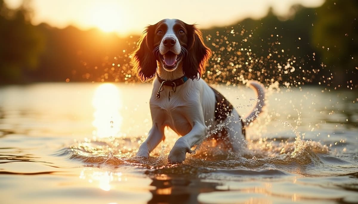 A dog on a walk — Dog Hip Dysplasia Treatment Cost in Akron, OH