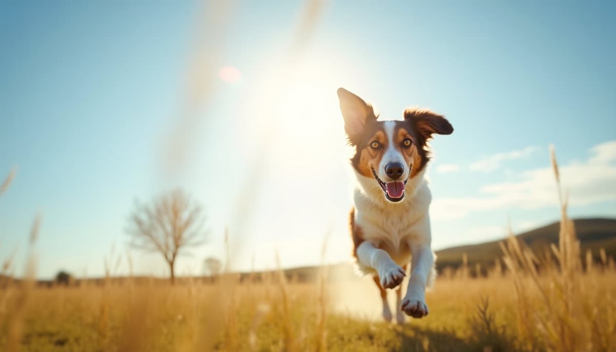A dog on a walk — Dog Hip Dysplasia Treatment Cost in Albuquerque, NM
