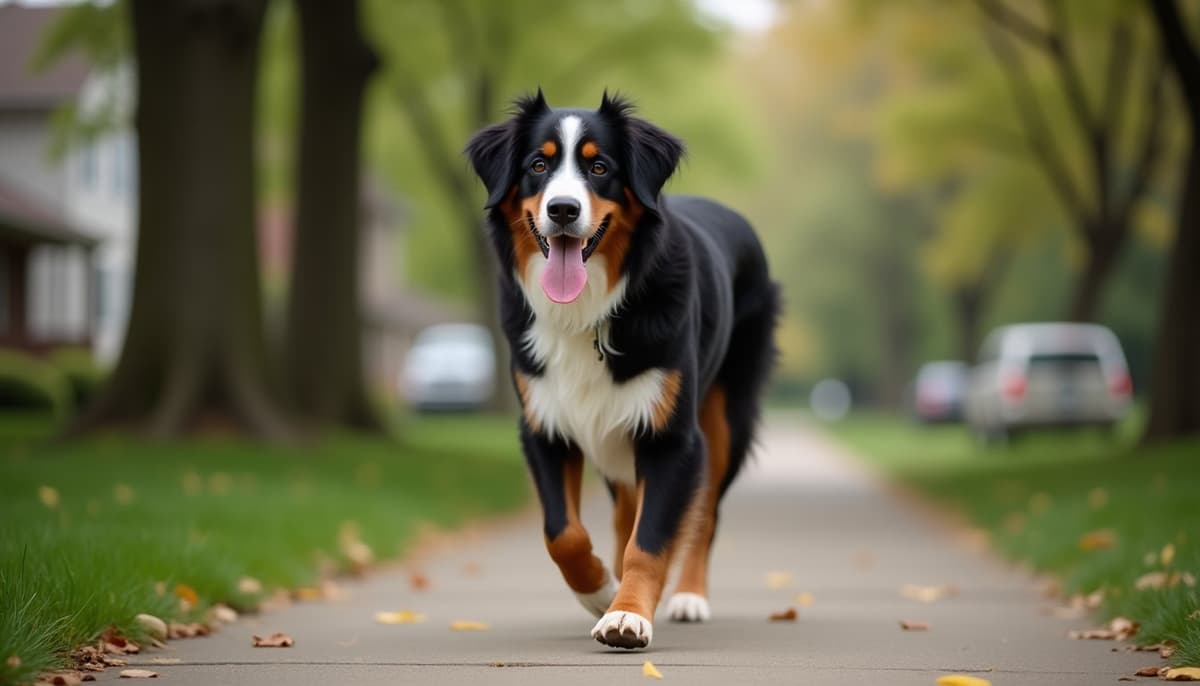 A dog on a walk — Dog Hip Dysplasia Treatment Cost in Ann Arbor, MI