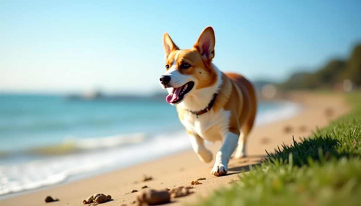 A dog on a walk — Hip Dysplasia Treatment Cost in Arlington, TX
