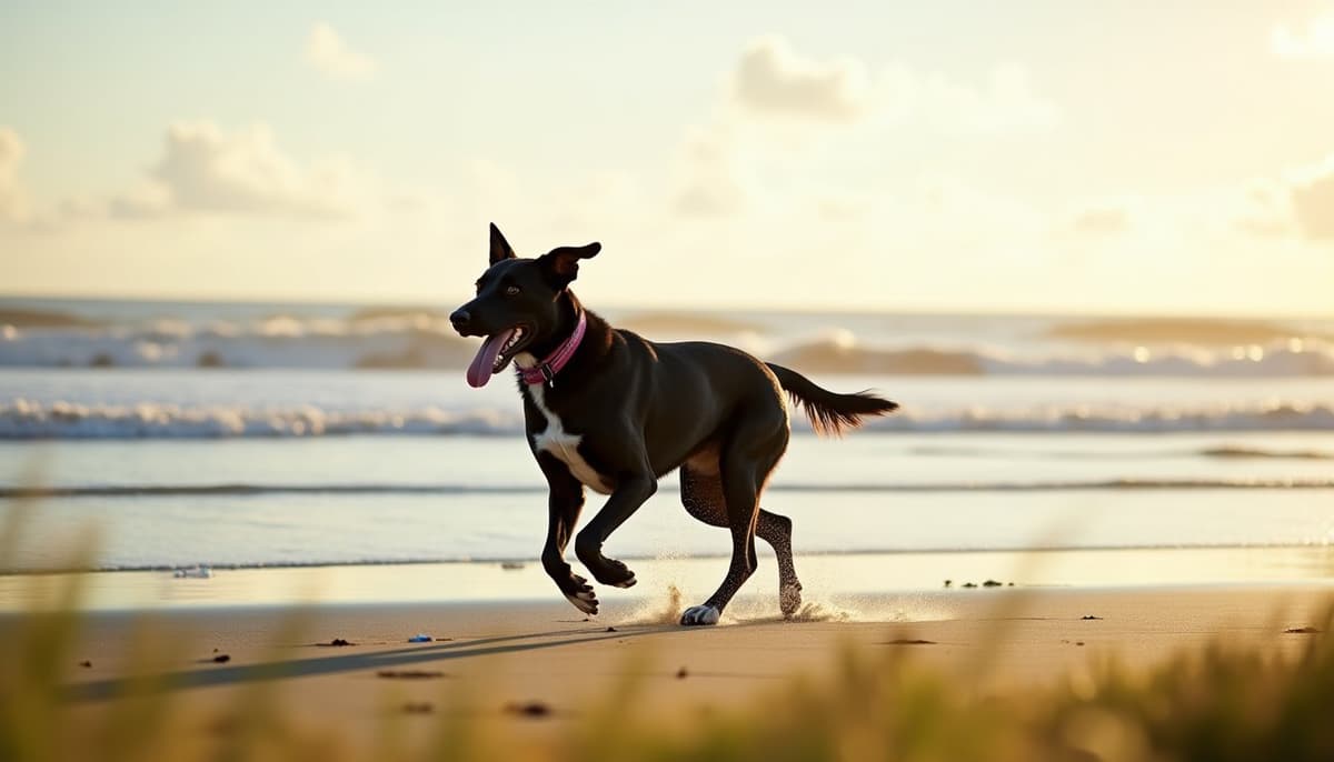 A dog on a walk — Dog Hip Dysplasia Treatment Cost in Baton Rouge, LA