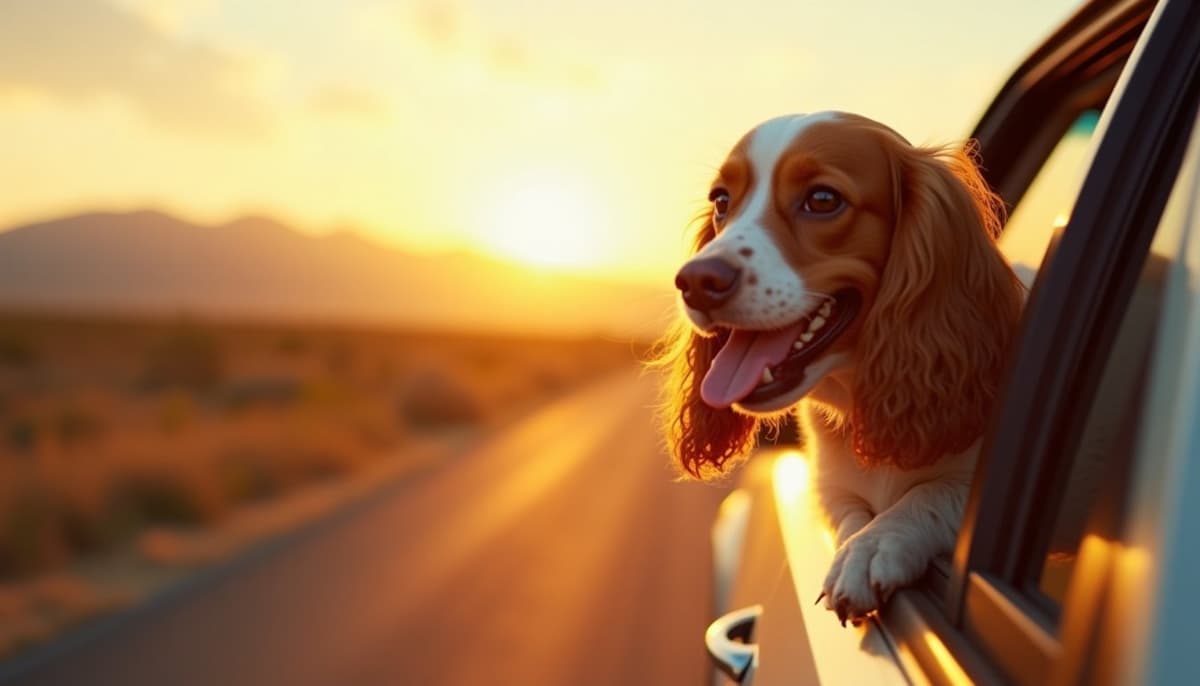 A dog on a walk — Dog Hip Dysplasia Treatment Cost in Brownsville TX