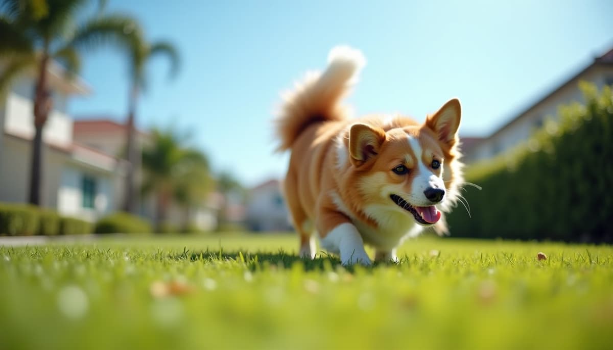 A dog on a walk — Dog Hip Dysplasia Treatment Cost in Cape Coral, FL