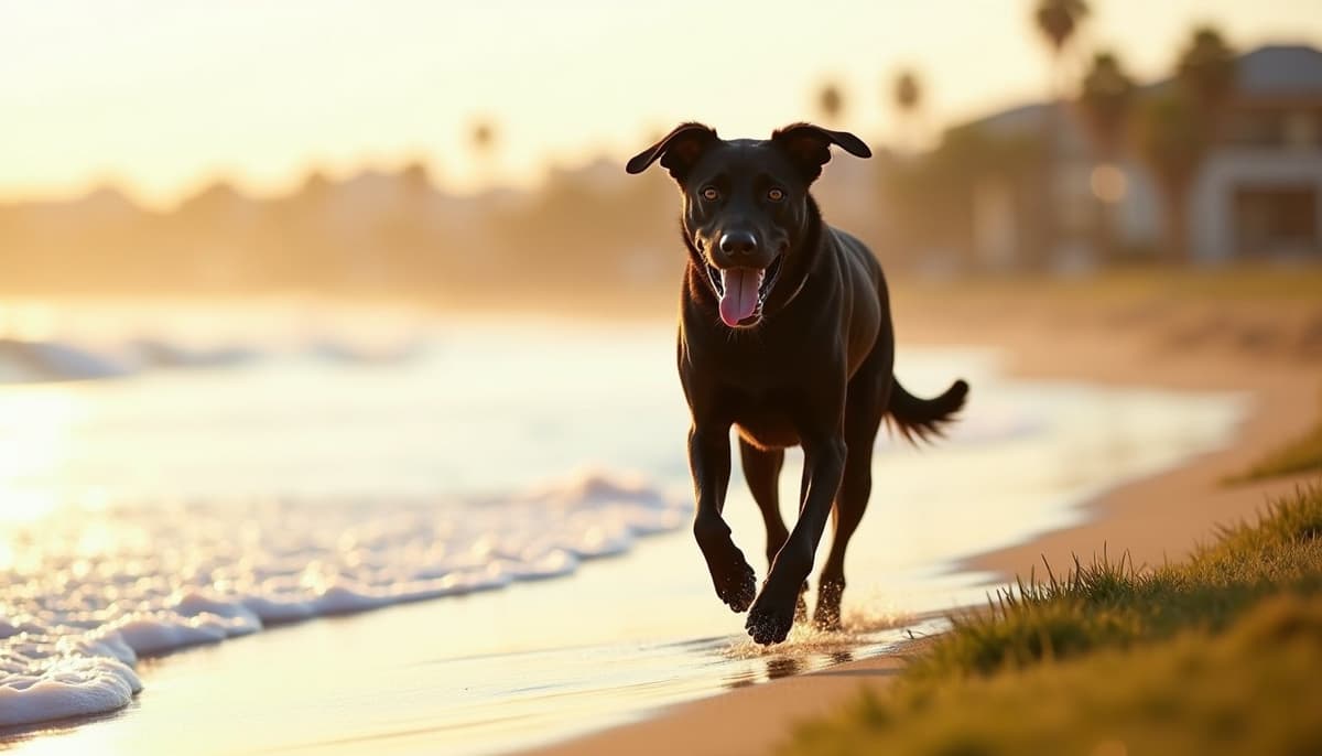A dog on a walk — Dog Hip Dysplasia Treatment Cost in Chandler AZ