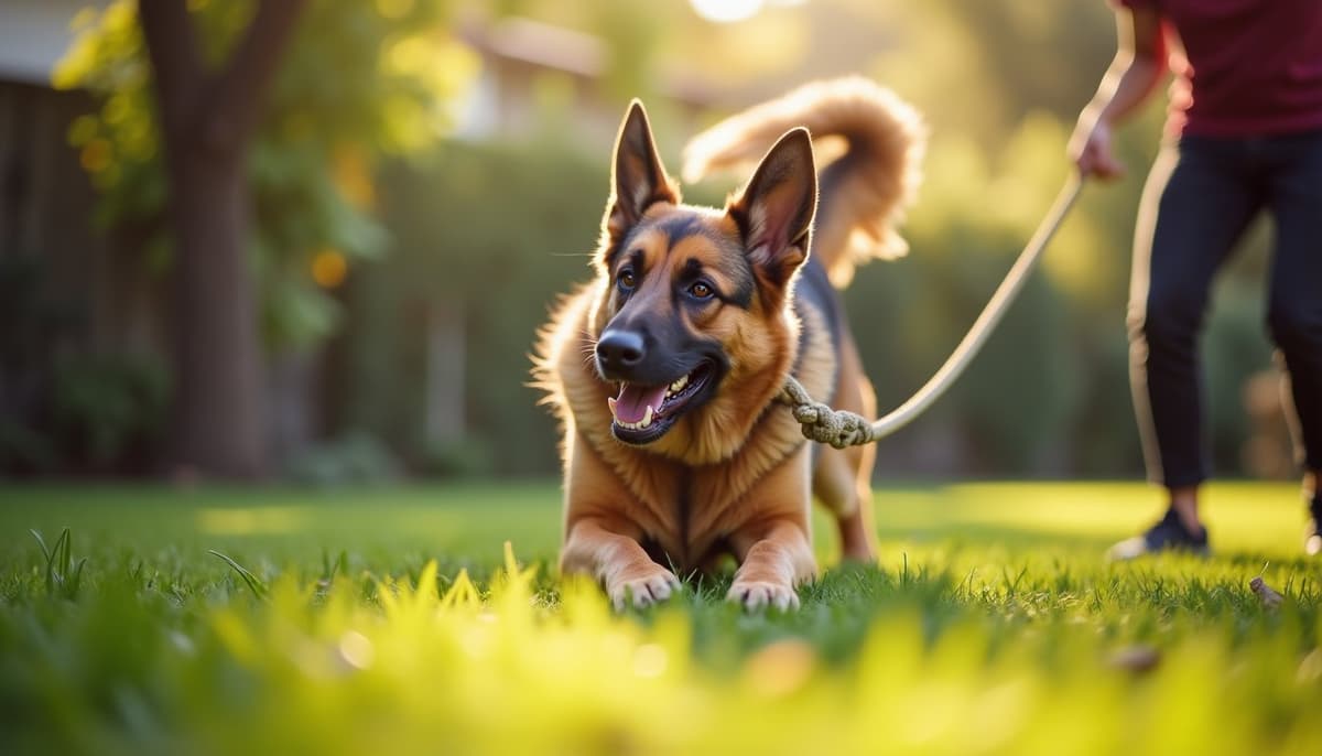 A dog on a walk — Dog Hip Dysplasia Treatment Cost in Chula Vista, CA