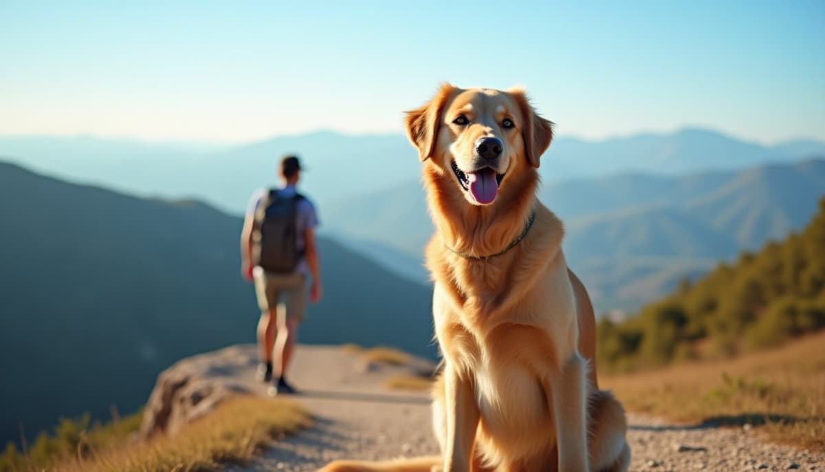 A dog on a walk — Dog Hip Dysplasia Treatment Cost Cleveland OH