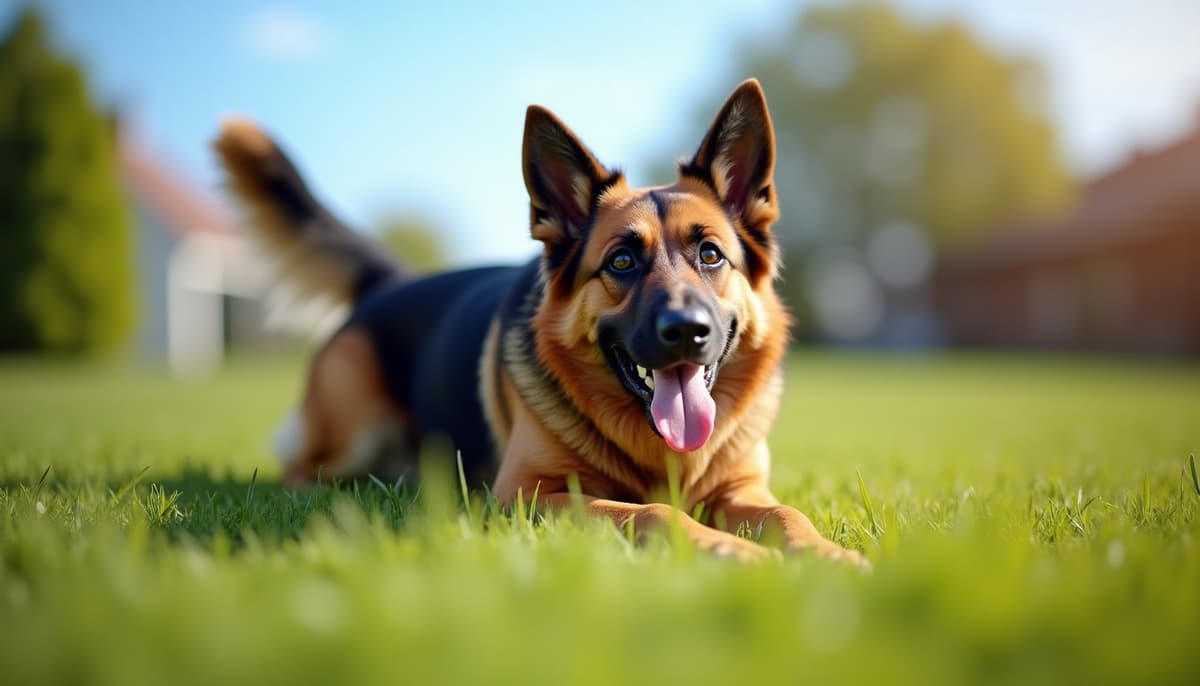 A dog on a walk — Dog Hip Dysplasia Treatment Cost in Davenport, IA