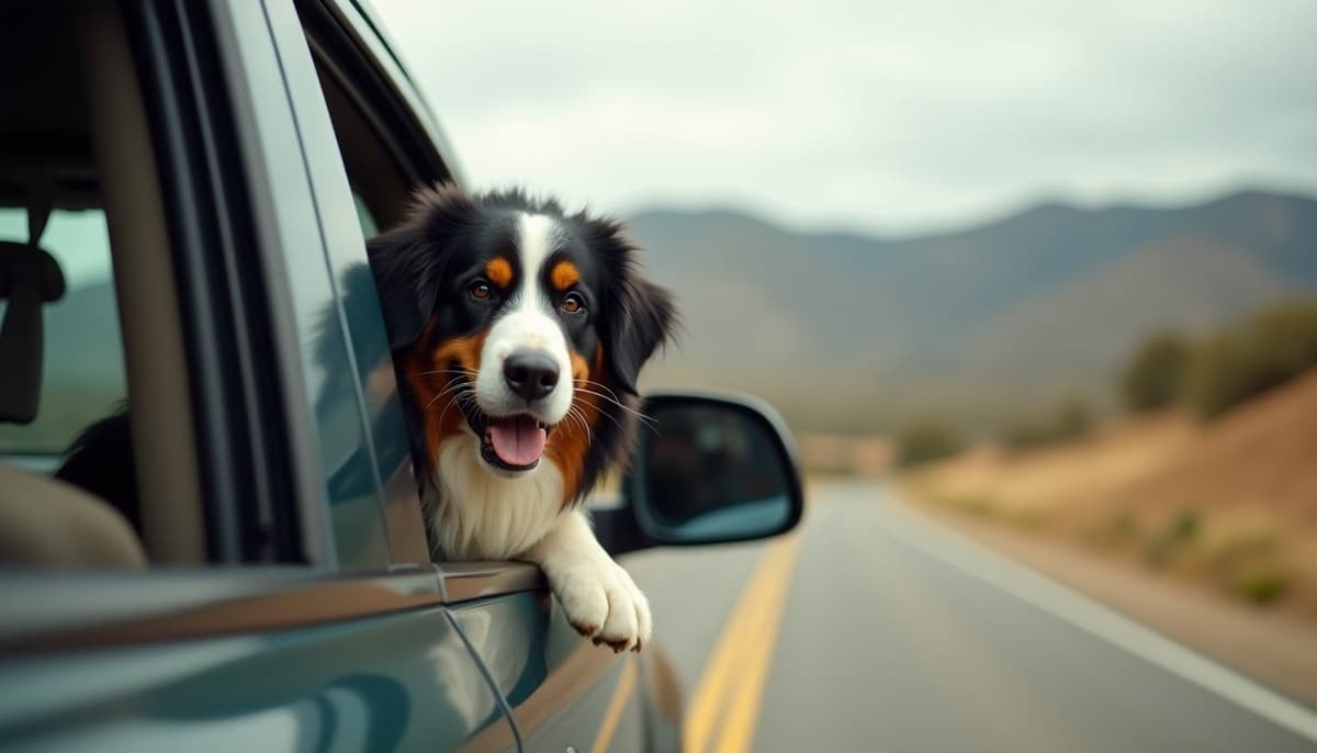 A dog on a walk — Dog Hip Dysplasia Treatment Cost in El Cajon, CA